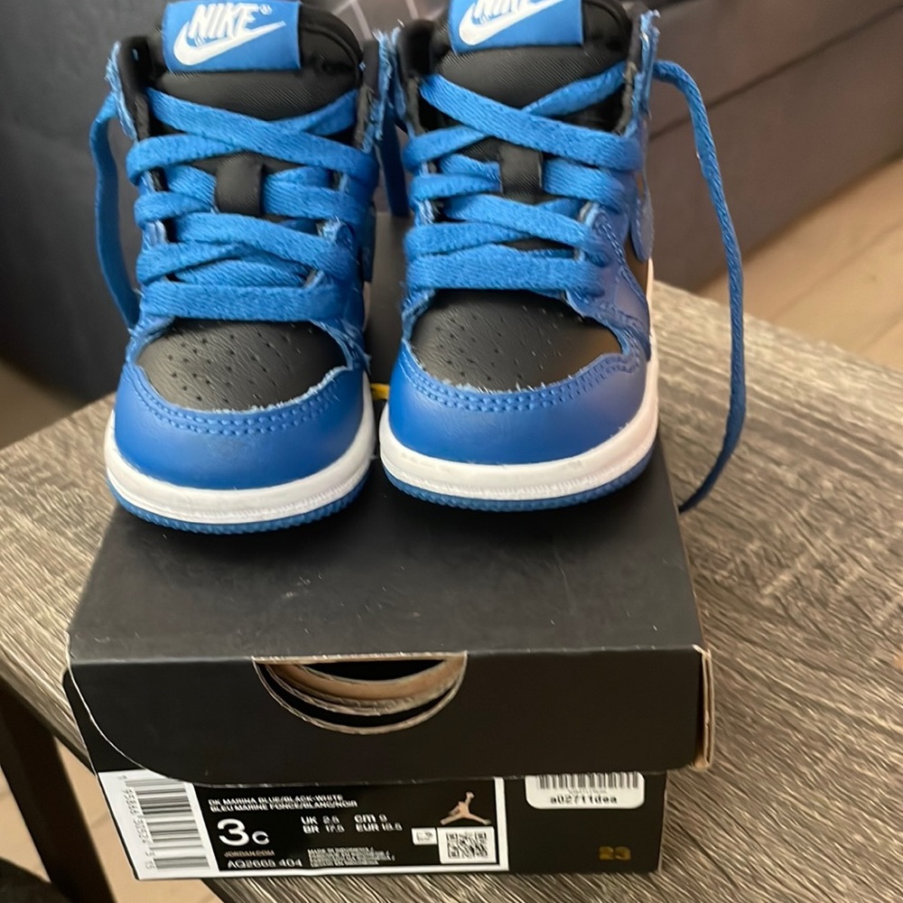 Marina Blue Jordan 1 Retro High OG toddler